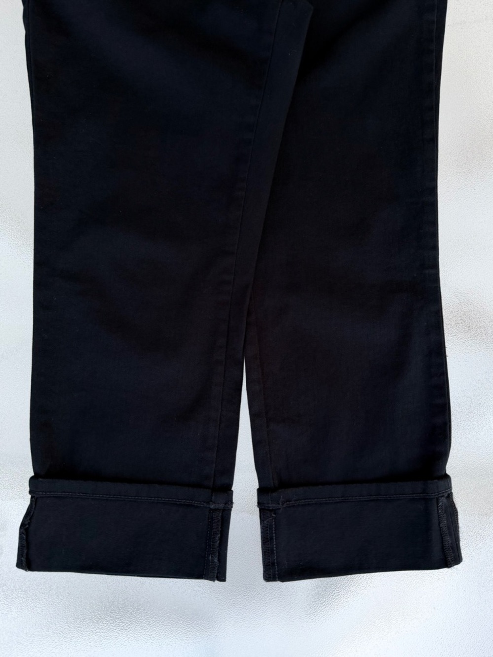 NYDJ Dayla Black Wide Cuff Capri High Rise Stretch Jeans ~ Women’s 10 - Picture 5 of 12